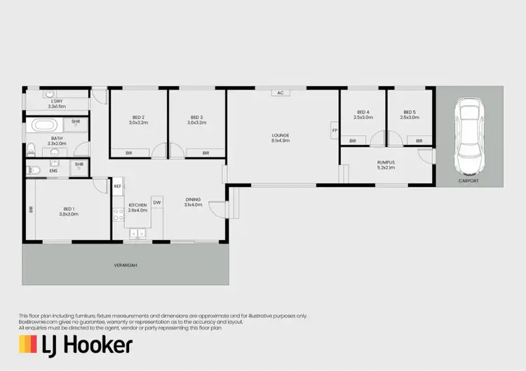 Floorplan of Homely house listing, 473 Princes Highway, Orbost VIC 3888