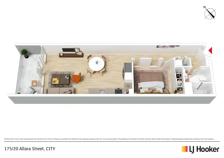 Floorplan of Homely apartment listing, 175/20 Allara Street, City ACT 2601