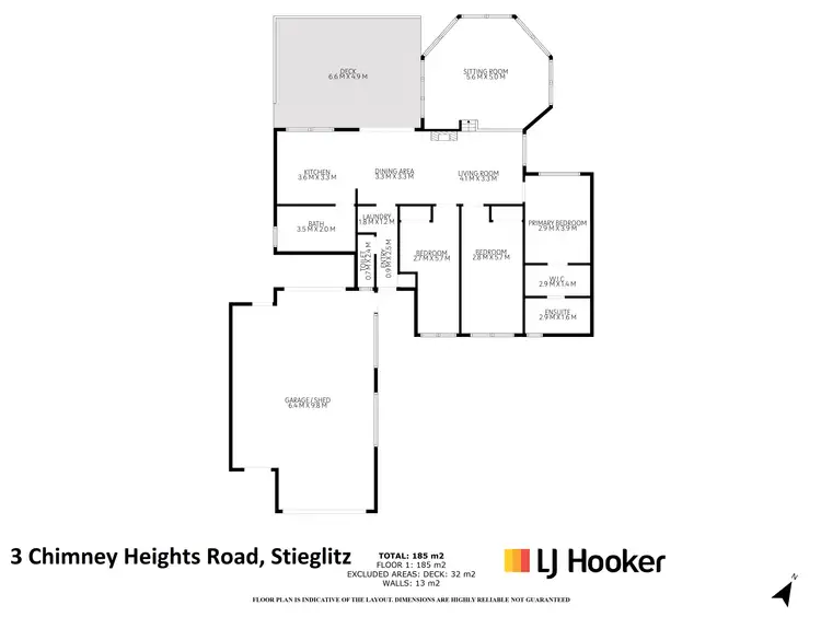 Floorplan of Homely house listing, 23 Chimney Heights Road, Stieglitz TAS 7216