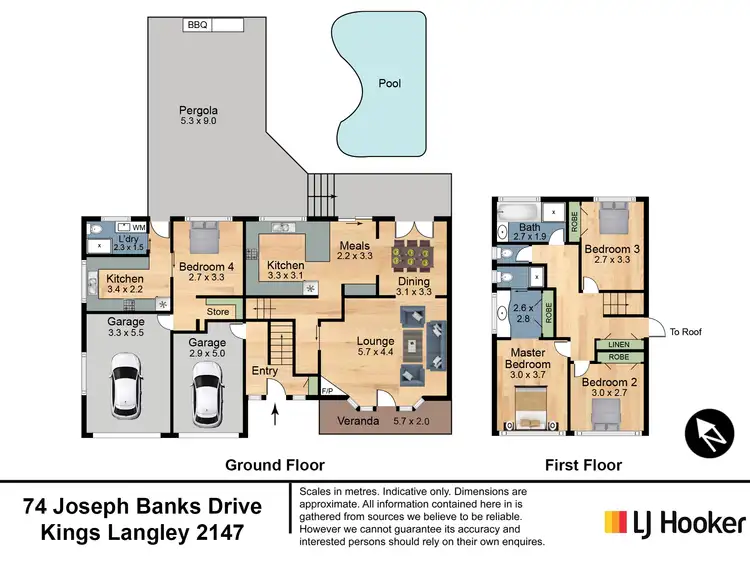 Floorplan of Homely house listing, 74 Joseph Banks Drive, Kings Langley NSW 2147