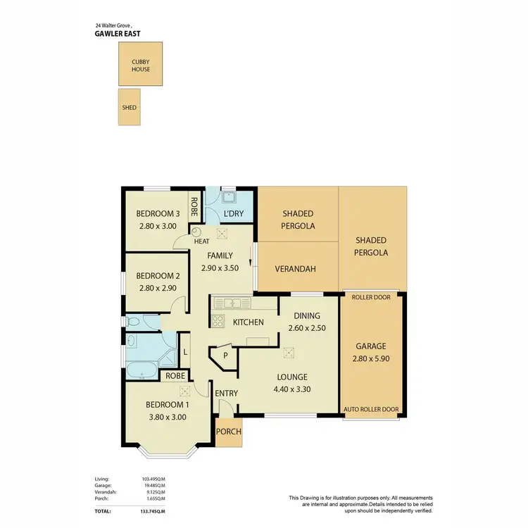 Floorplan of Homely house listing, 24 Walter Grove, Gawler East SA 5118