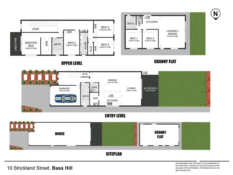 Floorplan of Homely semi-detached listing, 10 Strickland Street, Bass Hill NSW 2197