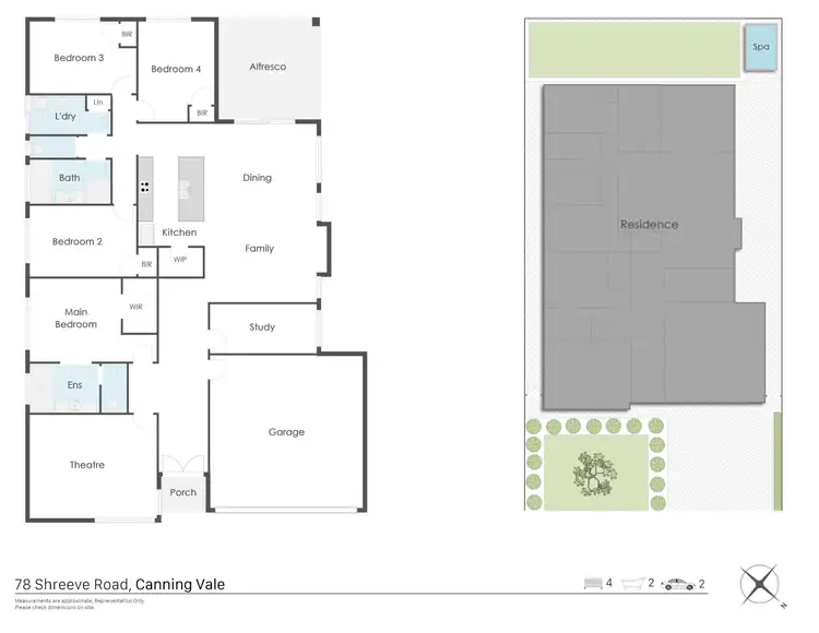 Floorplan of Homely house listing, 78 Shreeve Road, Canning Vale WA 6155
