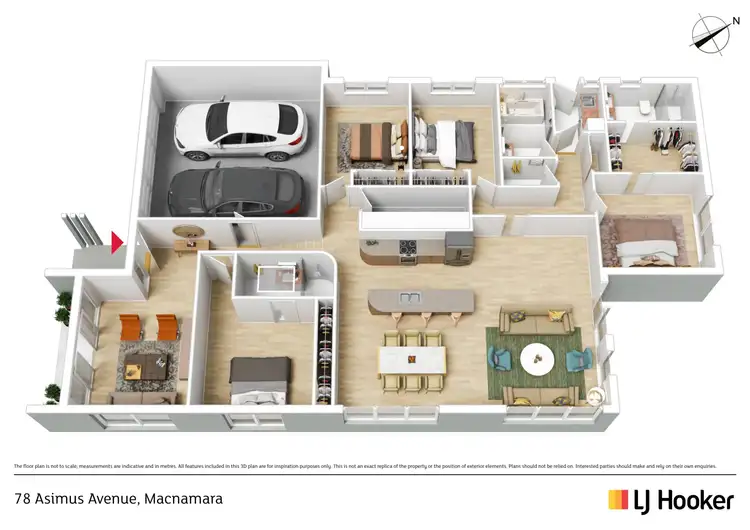 Floorplan of Homely house listing, 78 Asimus Avenue, Macnamara ACT 2615