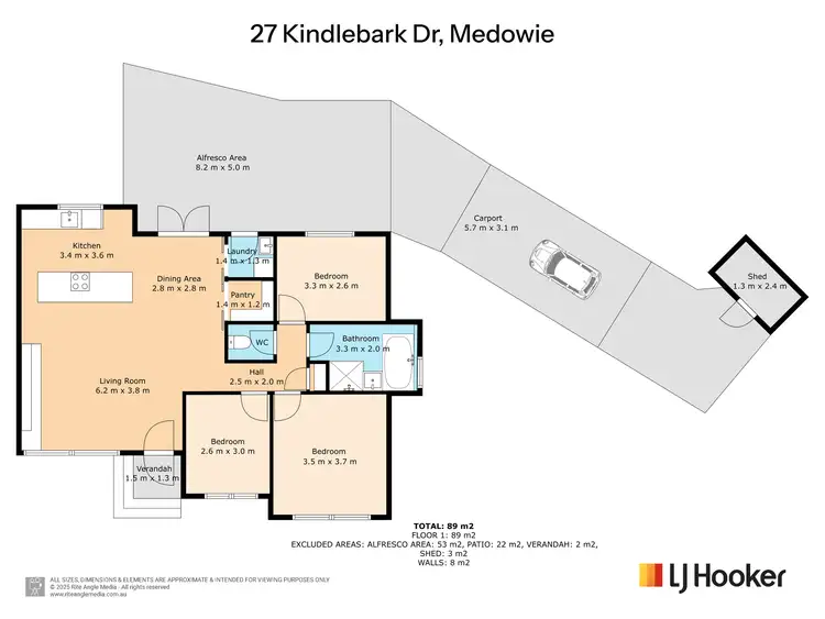 Floorplan of Homely house listing, 27 Kindlebark Drive, Medowie NSW 2318