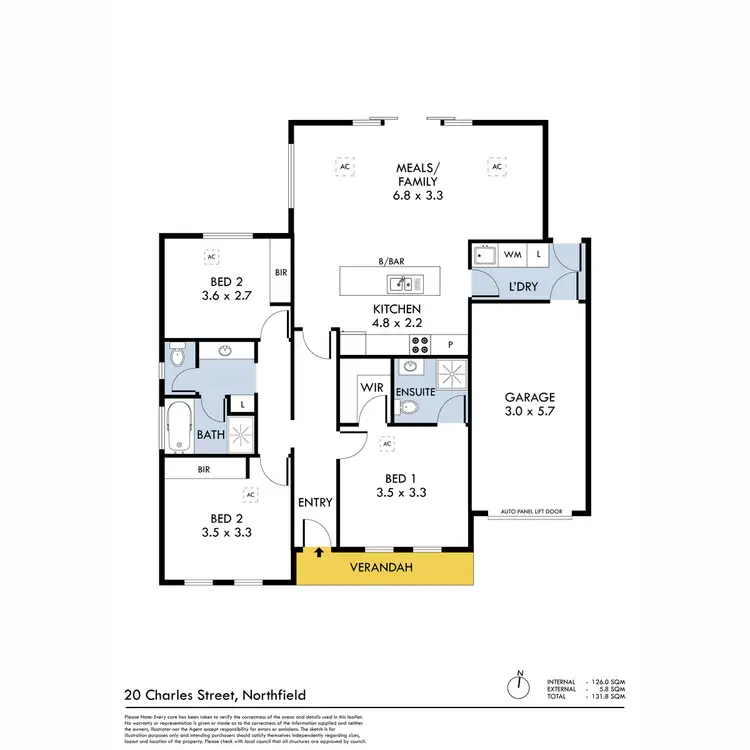 Floorplan of Homely house listing, 20 Charles Street, Northfield SA 5085