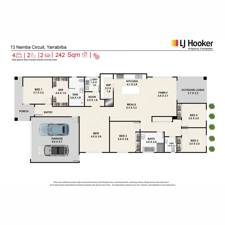 Floorplan of Homely house listing, 13 Namba Circuit, Yarrabilba QLD 4207