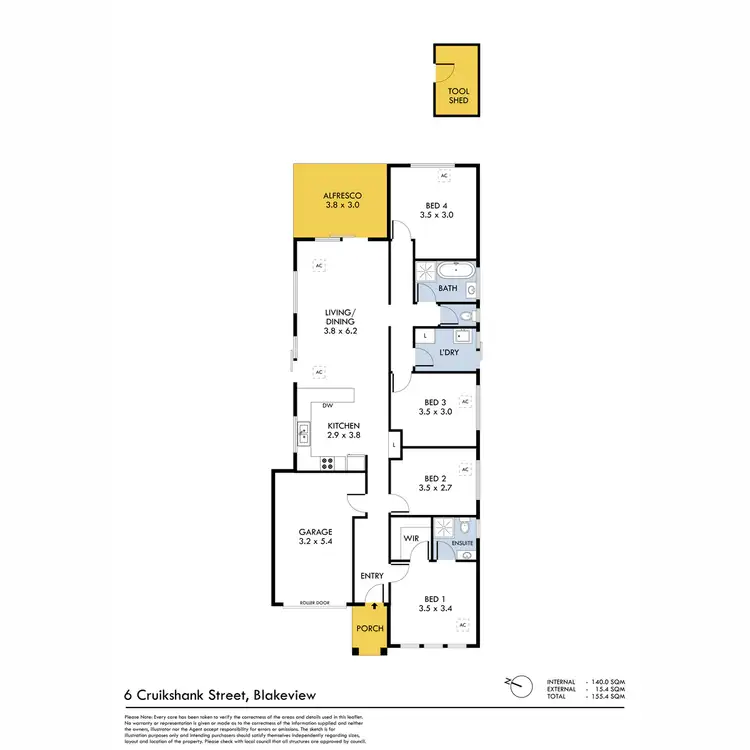 Floorplan of Homely house listing, 6 Cruikshank Street, Blakeview SA 5114