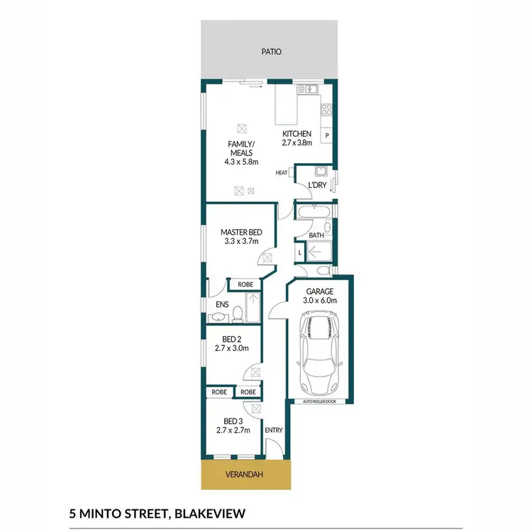 Floorplan of Homely house listing, 5 Minto Street, Blakeview SA 5114