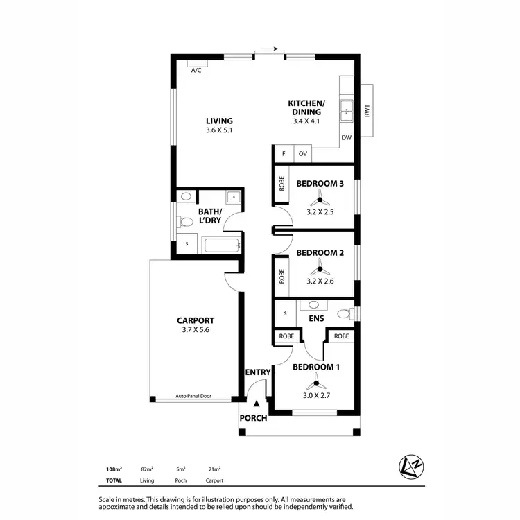 Floorplan of Homely house listing, 7 Roberts Crescent, Smithfield Plains SA 5114