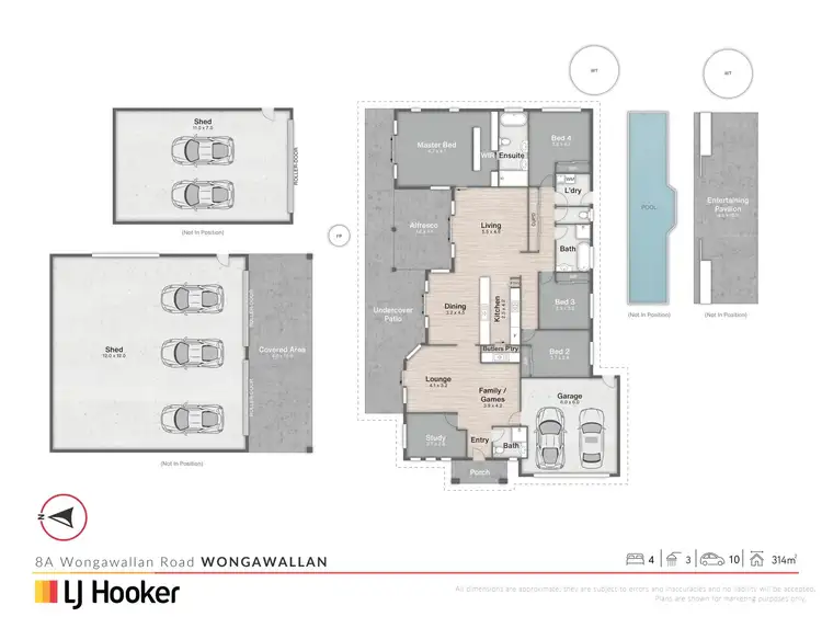 Floorplan of Homely rural property listing, 8A Wongawallan Road, Wongawallan QLD 4210