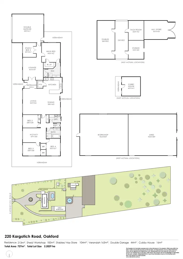 Floorplan of Homely house listing, 220 Kargotich Road, Oakford WA 6121