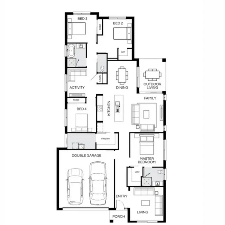 Floorplan of Homely house listing, 1 Liverpool Circuit, Yarrabilba QLD 4207