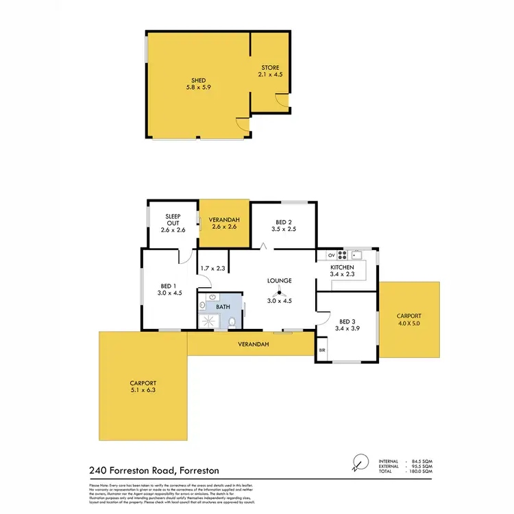 Floorplan of Homely house listing, 240 Forreston Road, Forreston SA 5233