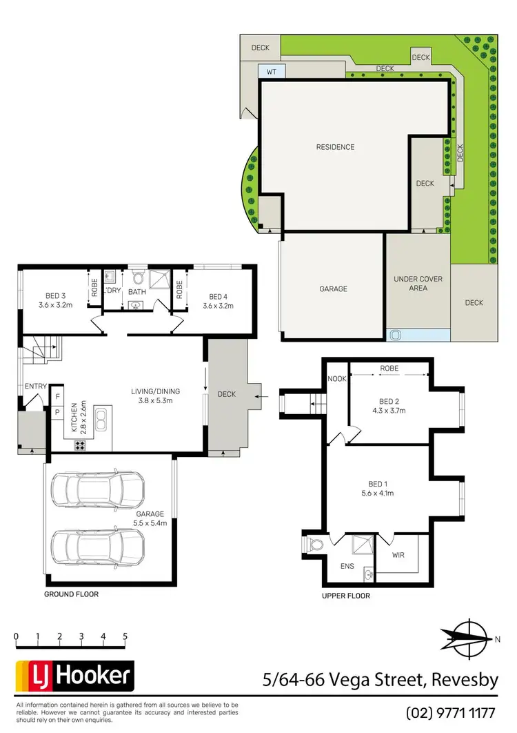 Floorplan of Homely townhouse listing, 5/64-66 Vega Street, Revesby NSW 2212