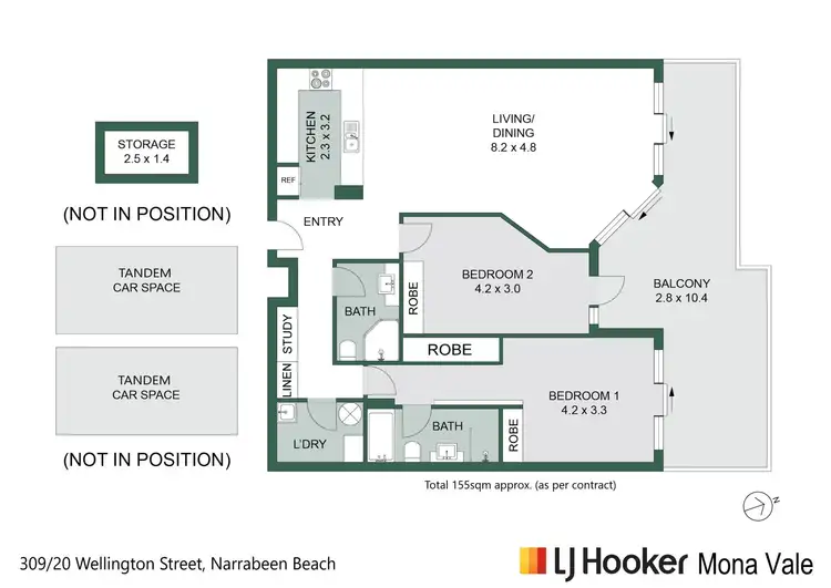 Floorplan of Homely apartment listing, 309/20 Wellington Street, Narrabeen NSW 2101