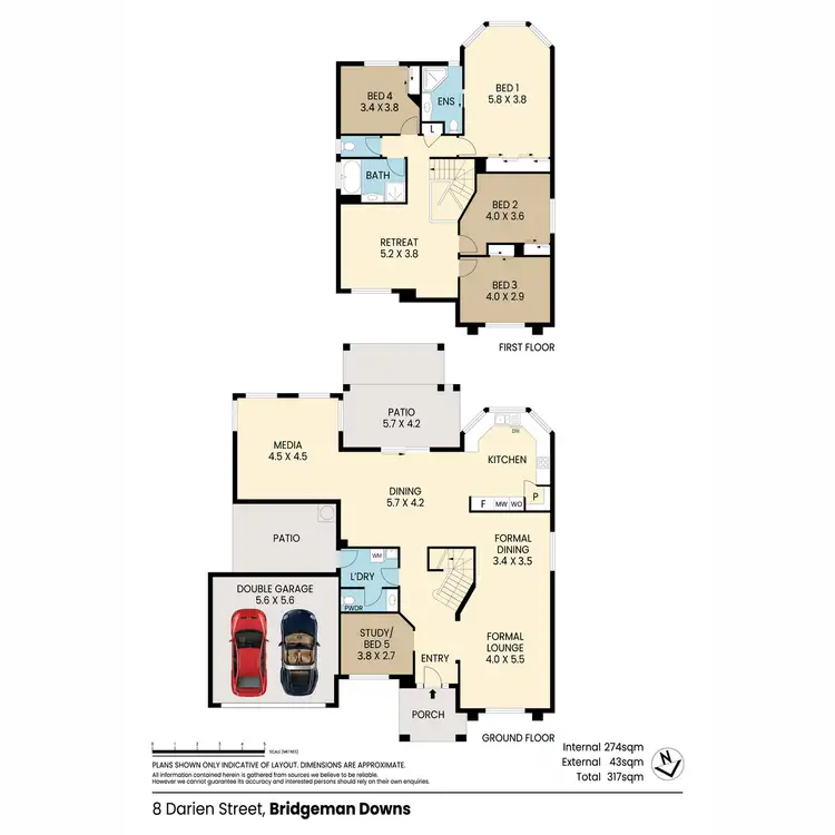 Floorplan of Homely house listing, 8 Darien Street, Bridgeman Downs QLD 4035