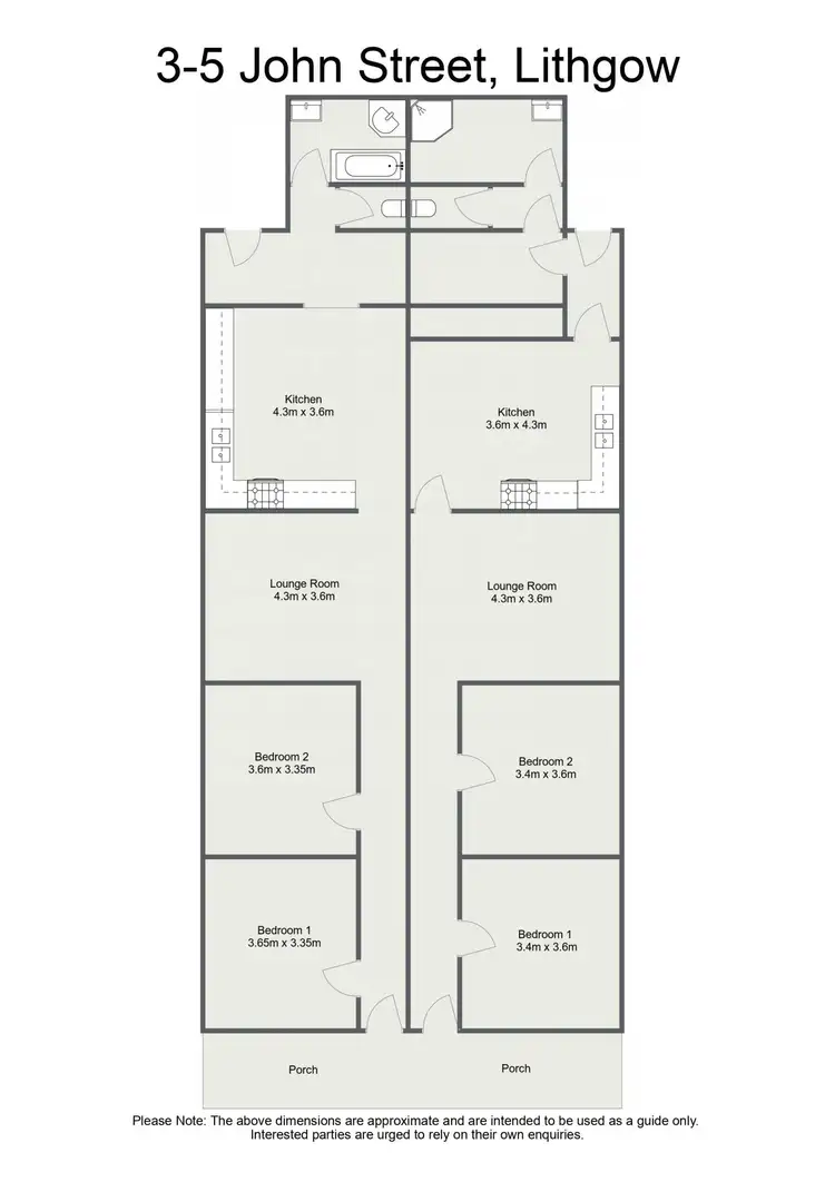Floorplan of Homely house listing, 3-5 John Street, Lithgow NSW 2790