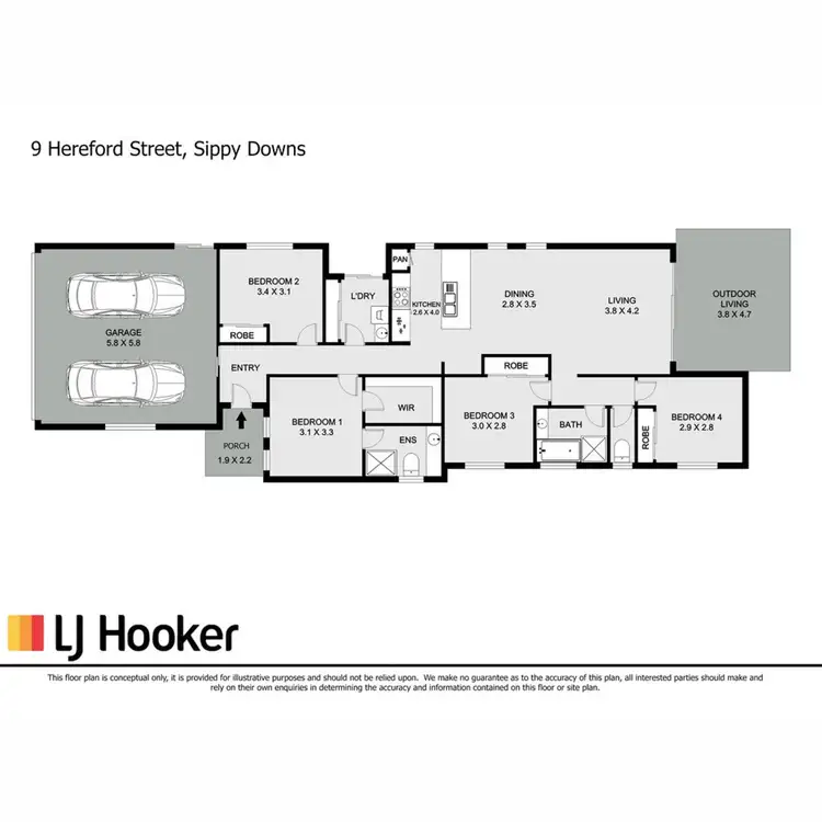 Floorplan of Homely house listing, 9 Hereford Street, Sippy Downs QLD 4556
