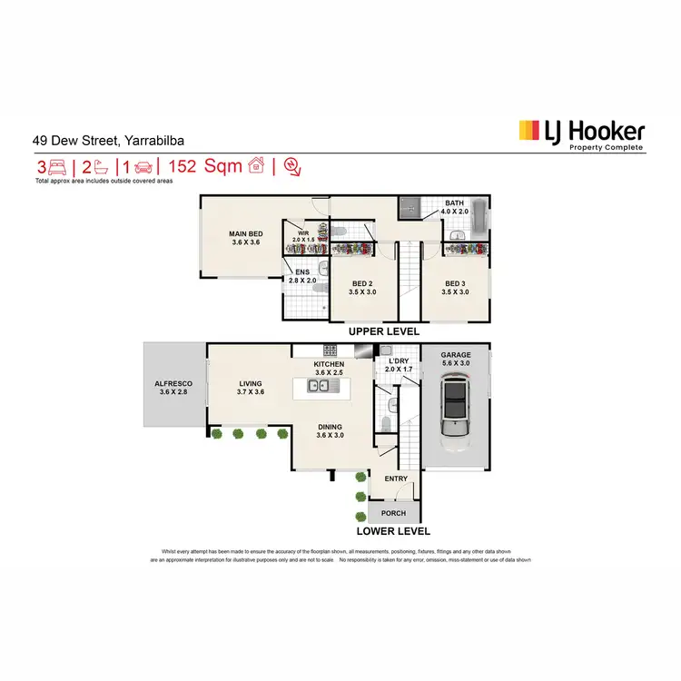 Floorplan of Homely semi-detached listing, 49 Dew Street, Yarrabilba QLD 4207