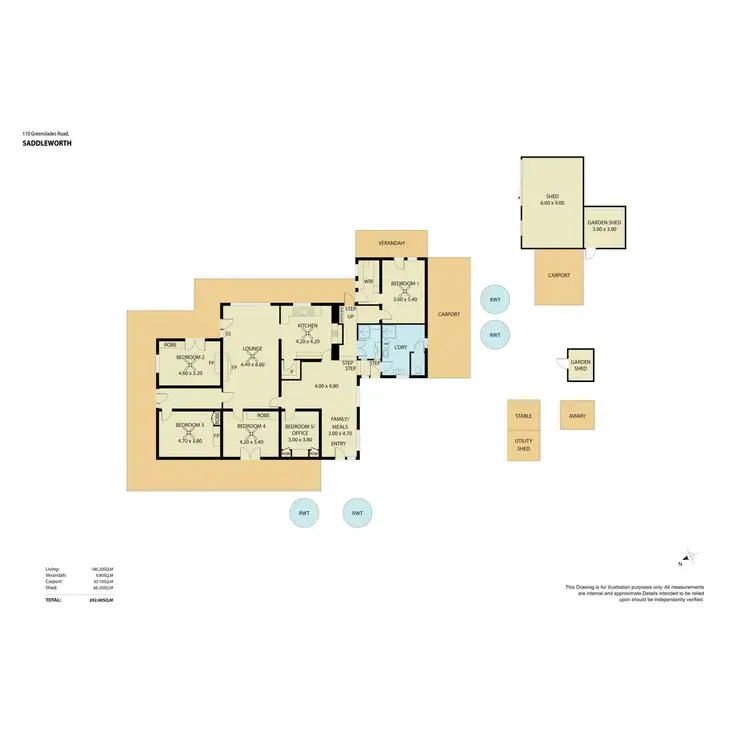 Floorplan of Homely house listing, 110 Greenslades Road, Saddleworth SA 5413