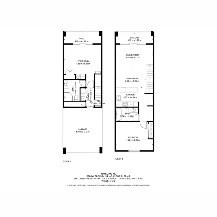 Floorplan of Homely unit listing, 67/20 Apollo Place, Halls Head WA 6210