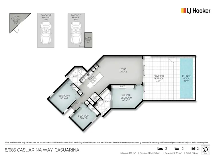 Floorplan of Homely unit listing, 8/685-707 Casuarina Way, Casuarina NSW 2487