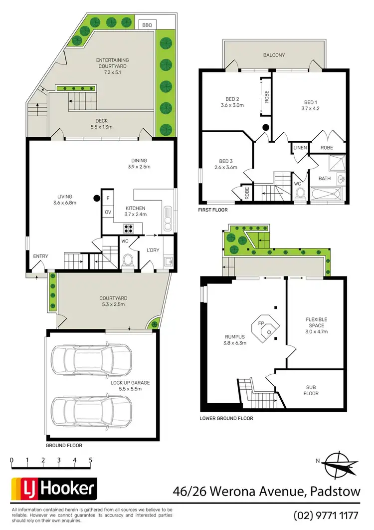Floorplan of Homely townhouse listing, 46/26 Werona Avenue, Padstow NSW 2211