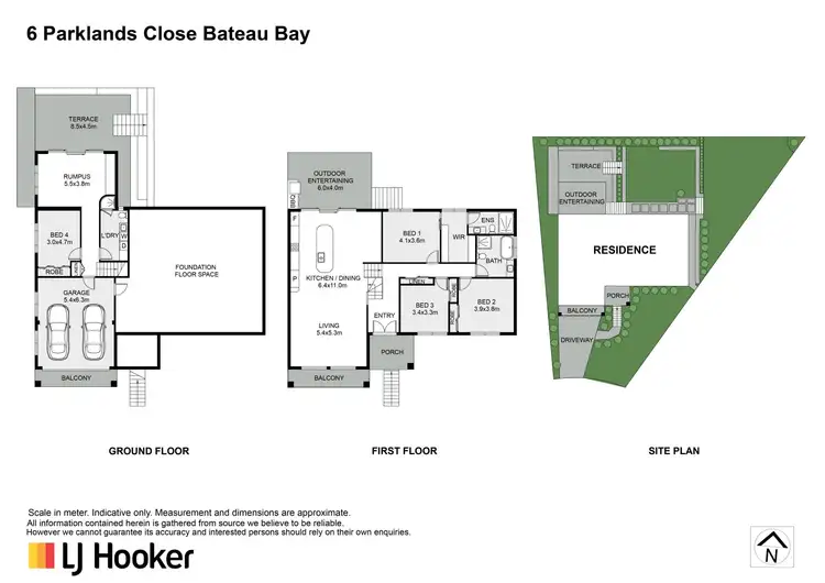 Floorplan of Homely house listing, 6 Parklands Close, Bateau Bay NSW 2261