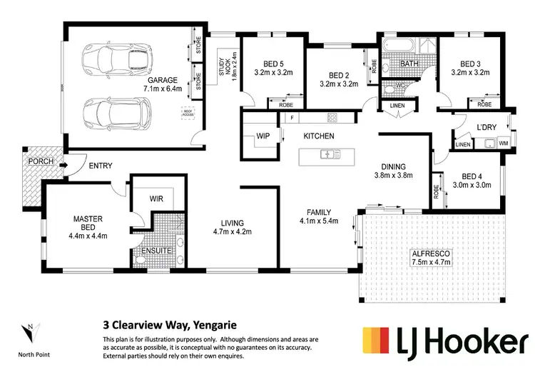 Floorplan of Homely house listing, 3 Clearview Way, Yengarie QLD 4650