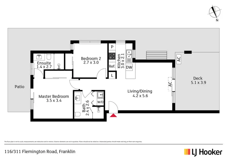 Floorplan of Homely apartment listing, 116/311 Flemington Road, Franklin ACT 2913
