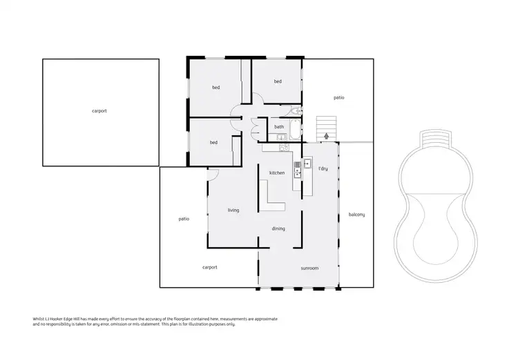 Floorplan of Homely house listing, 51 Hillview Crescent, Whitfield QLD 4870