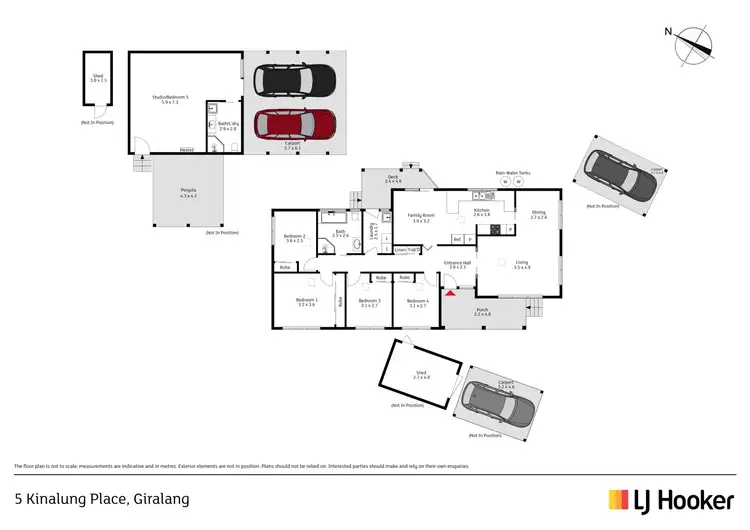 Floorplan of Homely house listing, 5 Kinalung Place, Giralang ACT 2617