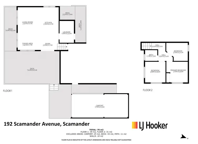 Floorplan of Homely house listing, 192 Scamander Avenue, Scamander TAS 7215