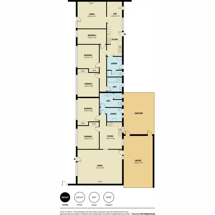 Floorplan of Homely house listing, Units 1-2/95 Nelson Road, Valley View SA 5093