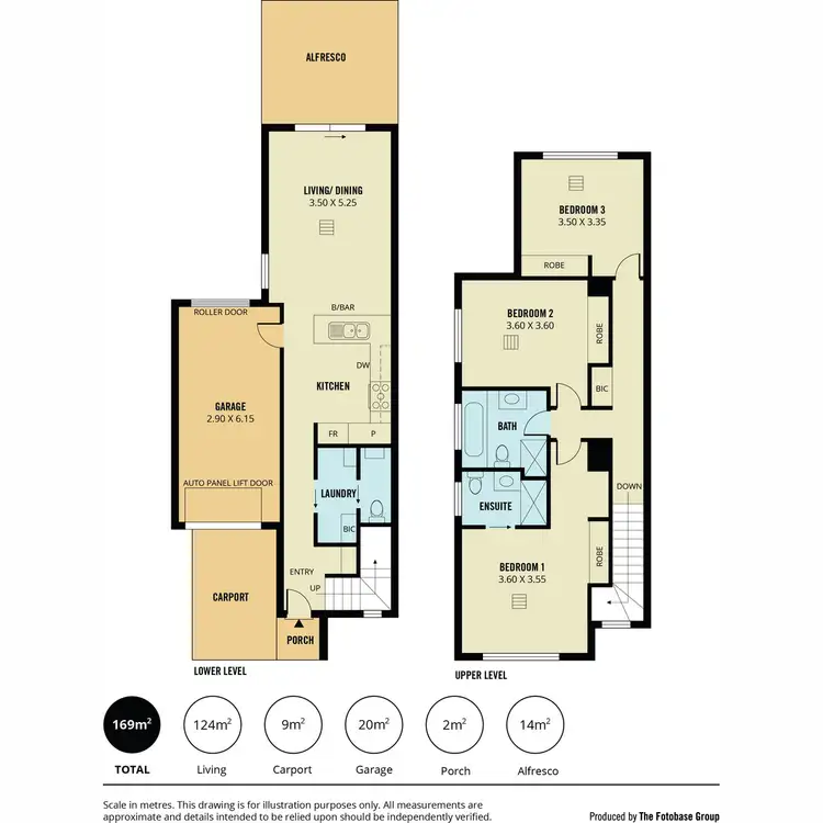 Floorplan of Homely townhouse listing, 1/6 Britten Avenue, Modbury SA 5092