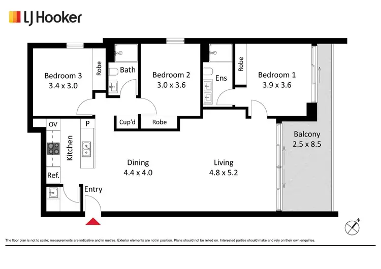 Floorplan of Homely apartment listing, 402/71 Constitution Avenue, Campbell ACT 2612