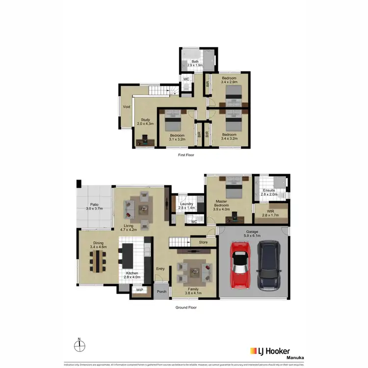 Floorplan of Homely house listing, 7 Gilmore Crescent, Garran ACT 2605