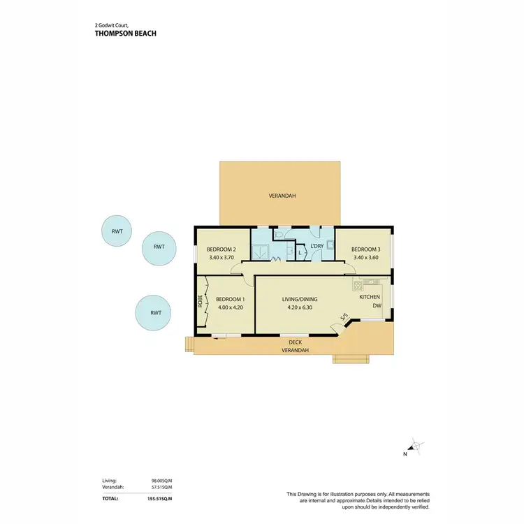 Floorplan of Homely house listing, 2 Godwit Court, Thompson Beach SA 5501