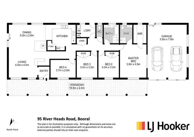 Floorplan of Homely house listing, 95 River Heads Road, Booral QLD 4655