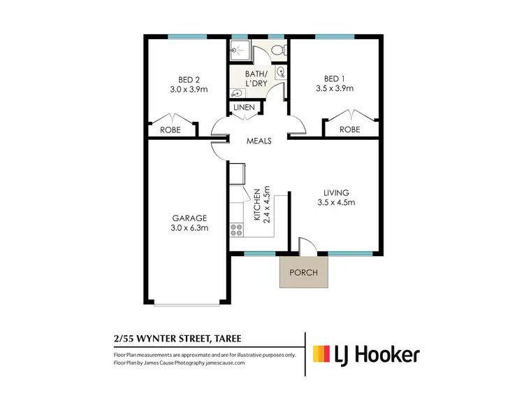 Floorplan of Homely unit listing, 2/55 Wynter Street, Taree NSW 2430