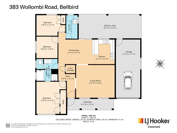 Floorplan of Homely house listing, 383 Wollombi Road, Bellbird NSW 2325