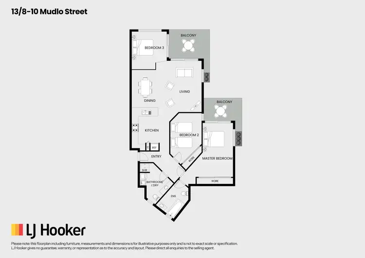 Floorplan of Homely unit listing, 13/8-10 Mudlo Street, Port Douglas QLD 4877