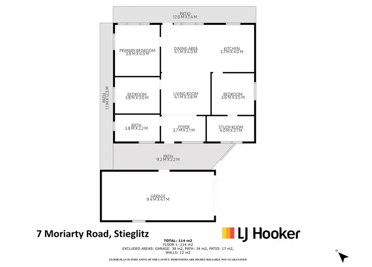 Floorplan of Homely house listing, 7 Moriarty Road, Stieglitz TAS 7216