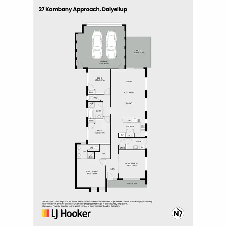 Floorplan of Homely house listing, 27 Kambany Approach, Dalyellup WA 6230