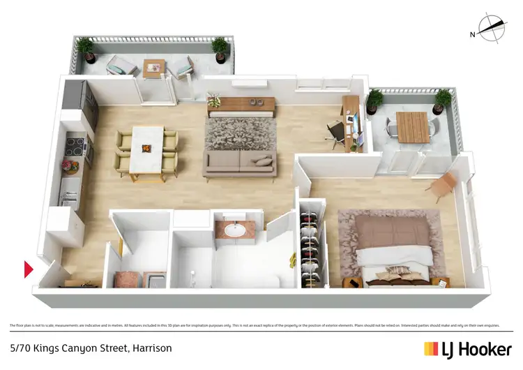 Floorplan of Homely apartment listing, 5/70 Kings Canyon Street, Harrison ACT 2914