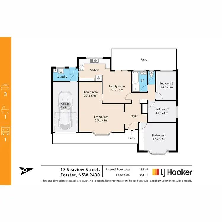 Floorplan of Homely house listing, 17 Seaview Street, Diamond Beach NSW 2430