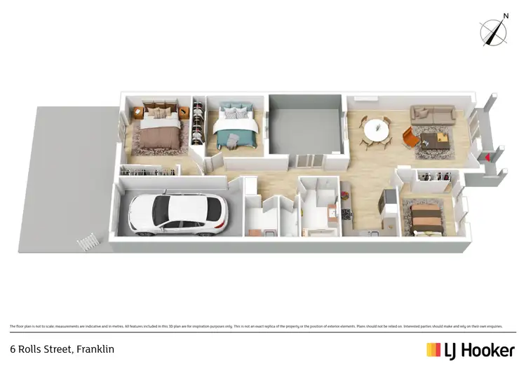 Floorplan of Homely house listing, 6 Rolls Street, Franklin ACT 2913