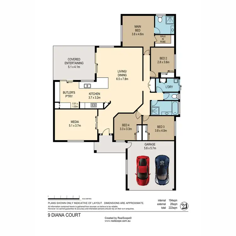 Floorplan of Homely house listing, 9 Diana Court, Eatons Hill QLD 4037