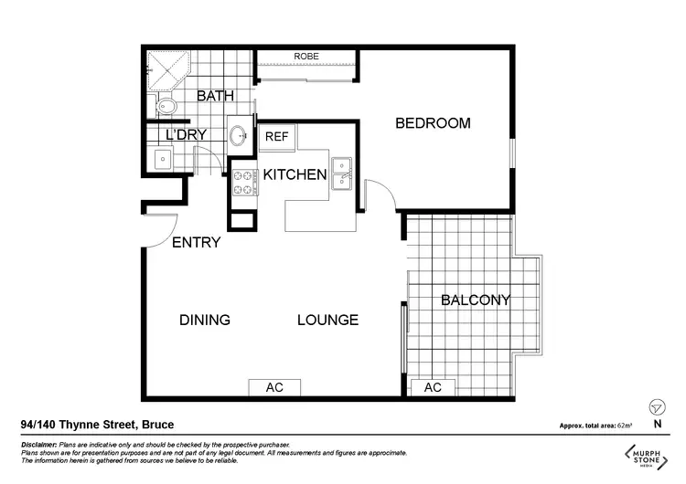 Floorplan of Homely apartment listing, 94/140 Thynne Street, Bruce ACT 2617